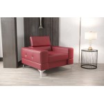 Πολυθρόνα Vini LTHR-Kokkino