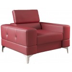 Πολυθρόνα Vini LTHR-Kokkino