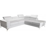 Γωνιακός καναπές Soreko Plus Eco LTHR-Leuko-Δεξιά