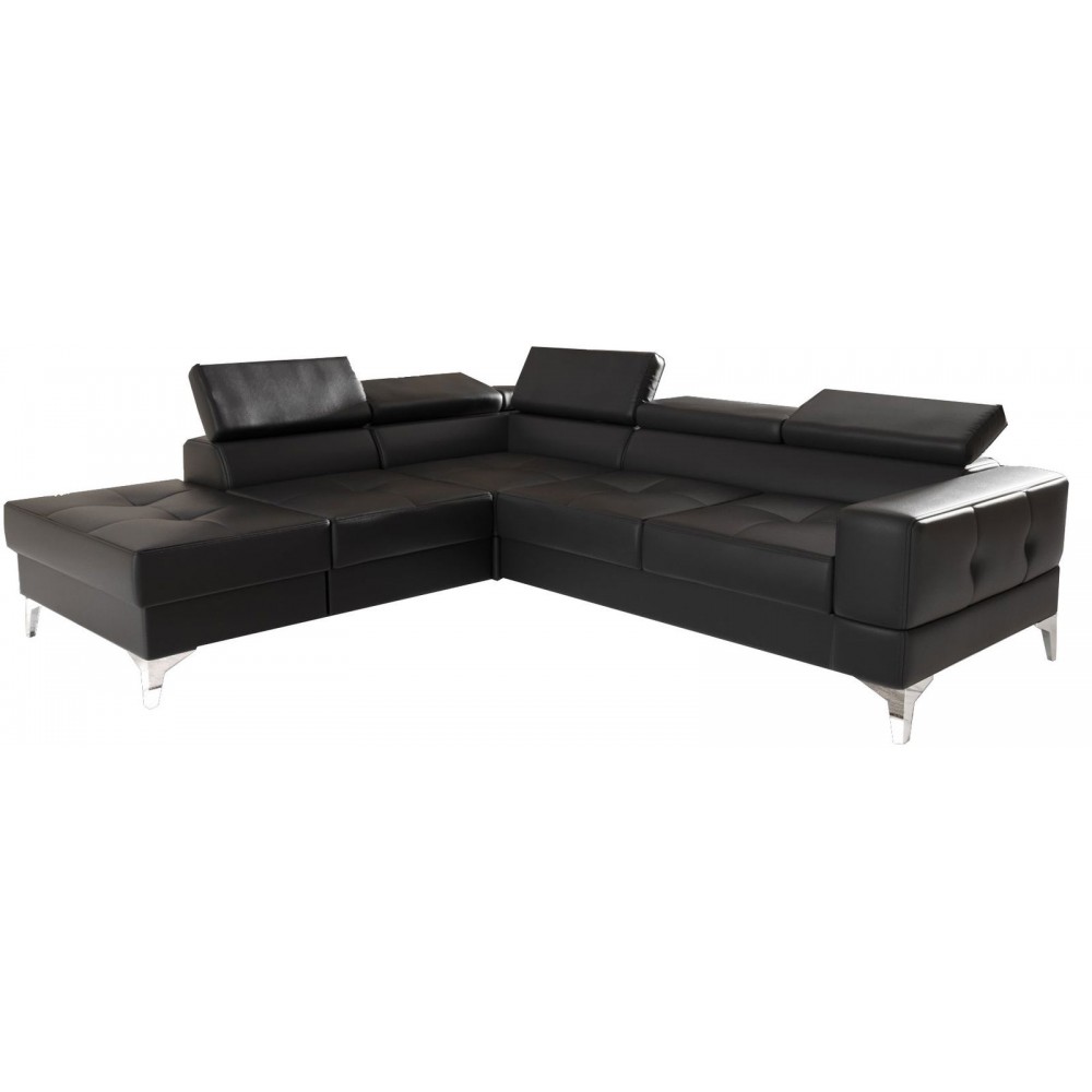 Γωνιακός καναπές Soreko Plus Eco LTHR-Mauro-Αριστερή