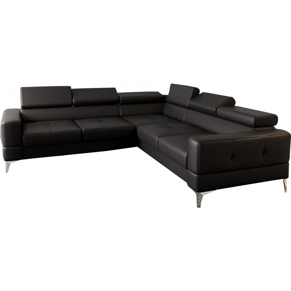 Γωνιακός καναπές Soreko Max Eco LTHR-Mauro-Αριστερή