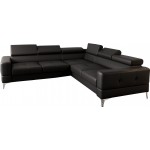 Γωνιακός καναπές Soreko Max Eco LTHR-Mauro-Αριστερή