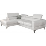 Γωνιακός καναπές Soreko Mini Eco LTHR-Leuko-Αριστερή