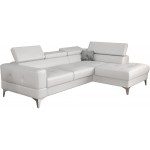 Γωνιακός καναπές Soreko Mini Eco LTHR-Leuko-Δεξιά