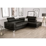 Γωνιακός καναπές Soreko Mini Eco LTHR-Mauro-Δεξιά