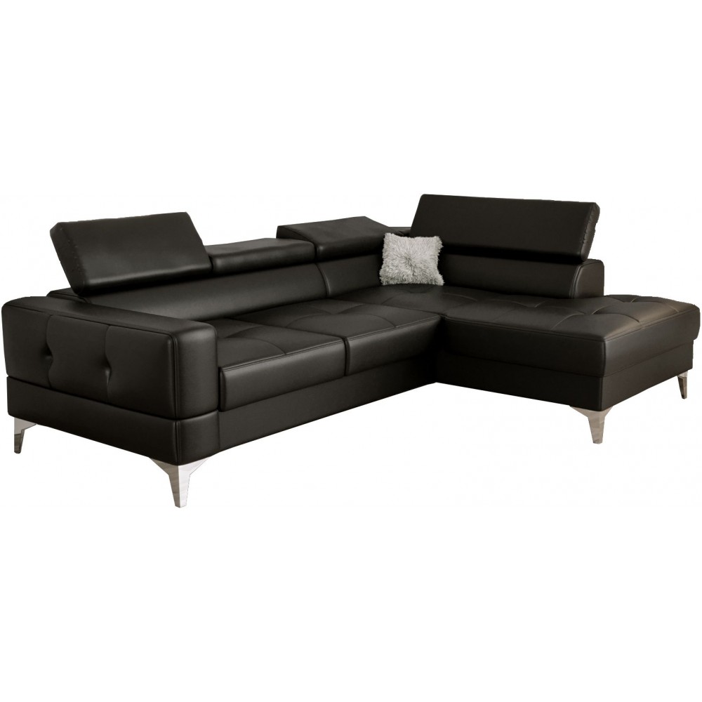 Γωνιακός καναπές Soreko Mini Eco LTHR-Mauro-Δεξιά