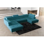 Γωνιακός καναπές Soreko Max II-Petrol-Αριστερή