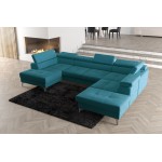 Γωνιακός καναπές Soreko Max II-Petrol-Δεξιά