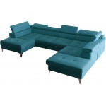 Γωνιακός καναπές Soreko Max II-Petrol-Δεξιά