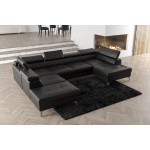 Γωνιακός καναπές Soreko Max II LTHR-Mauro-Αριστερή