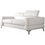 Καναπές Vini διθέσιος Eco LTHR-Leuko