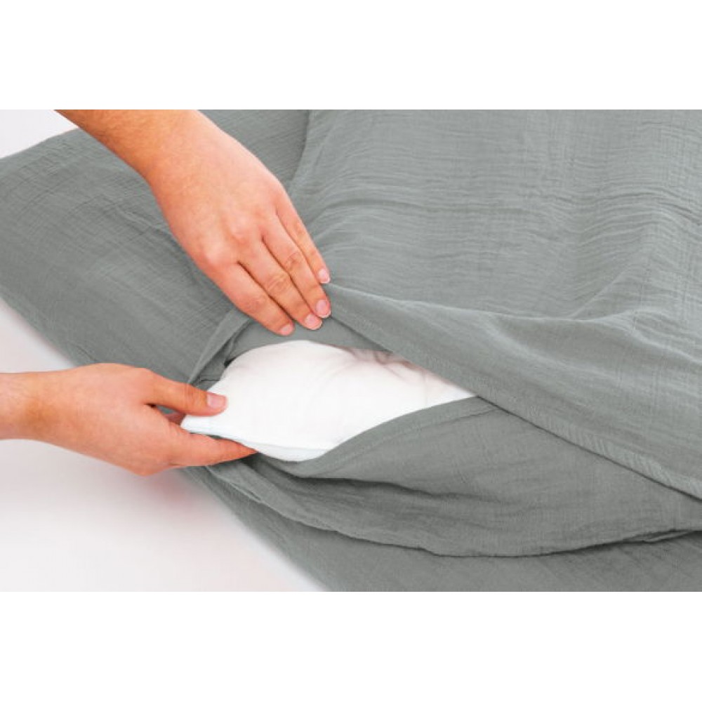 Σετ παπλωματοθήκη - μαξιλαροθήκη Deus-Grey