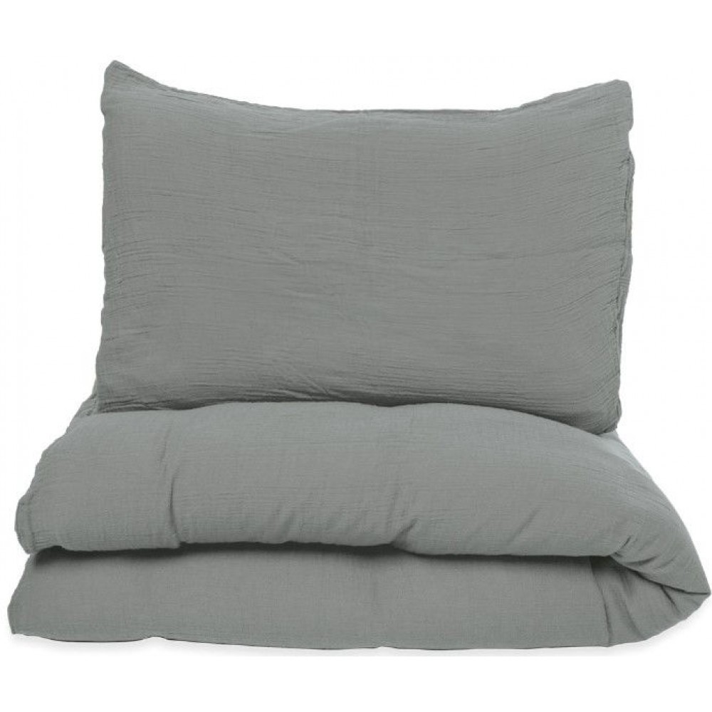 Σετ παπλωματοθήκη - μαξιλαροθήκη Deus-Grey