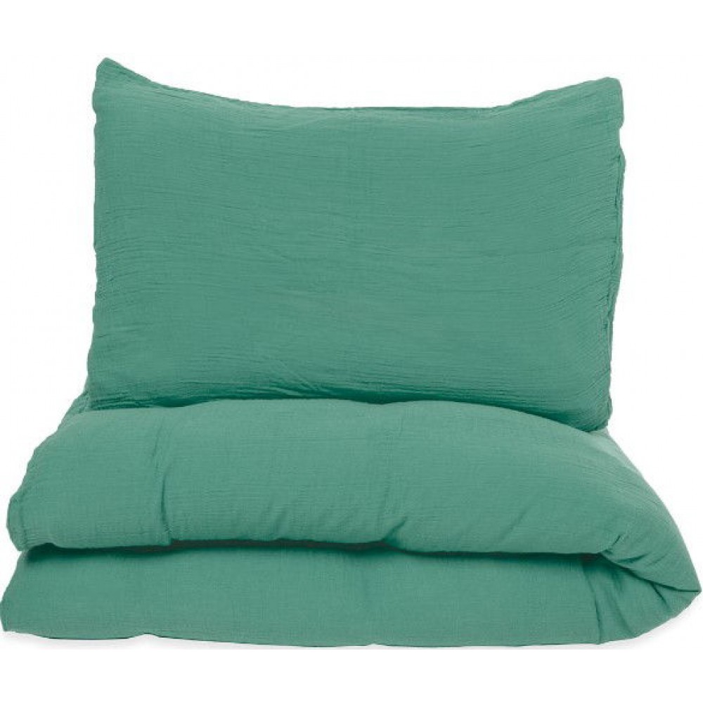 Σετ παπλωματοθήκη - μαξιλαροθήκη Deus-Prasino