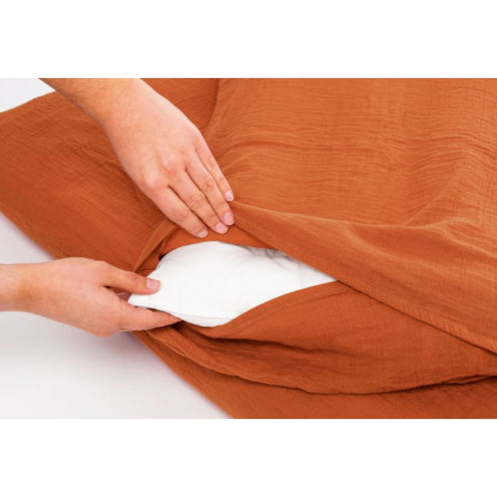 Σετ παπλωματοθήκη - μαξιλαροθήκη Deus-Kokkino