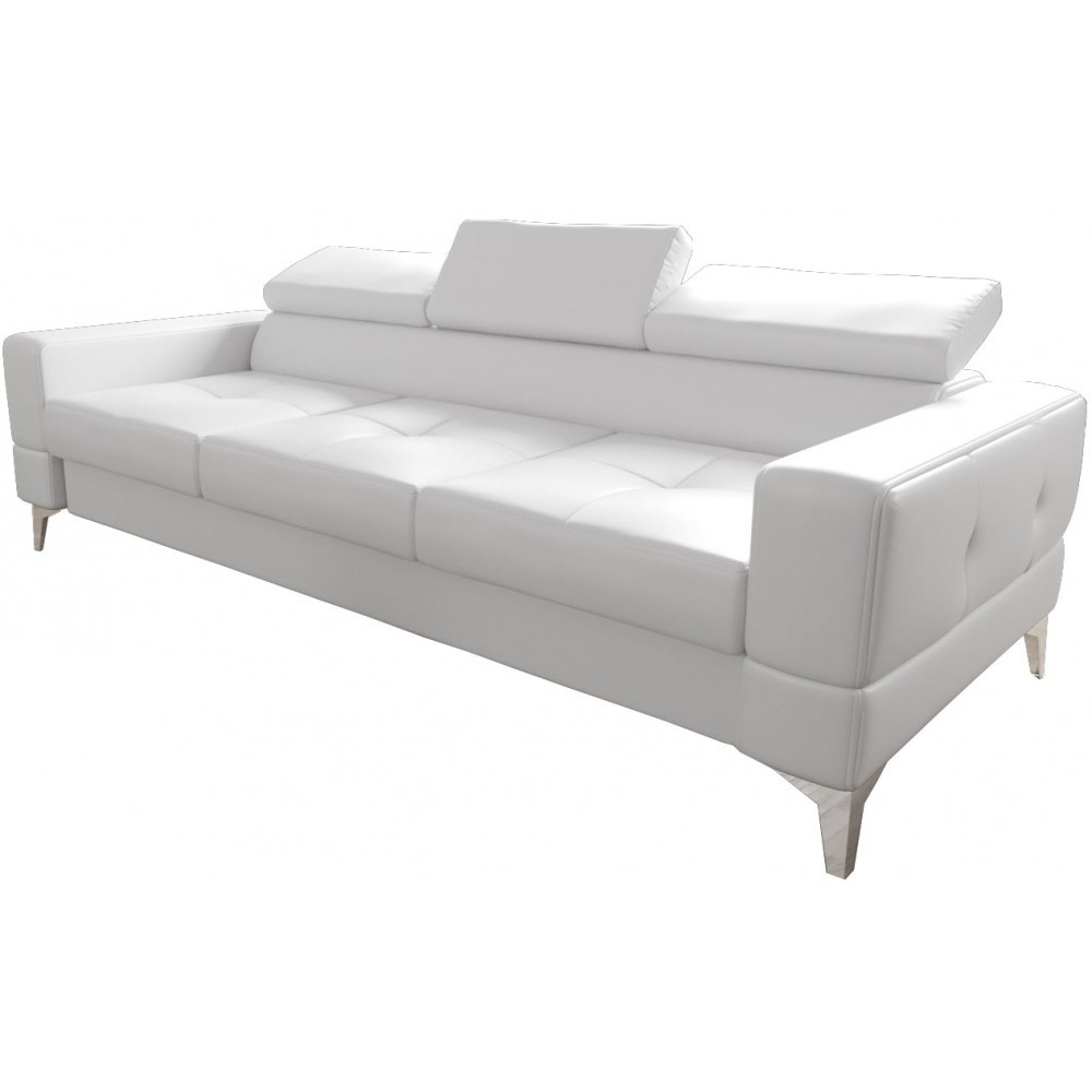 Καναπές Vini τριθέσιος LTHR-Leuko