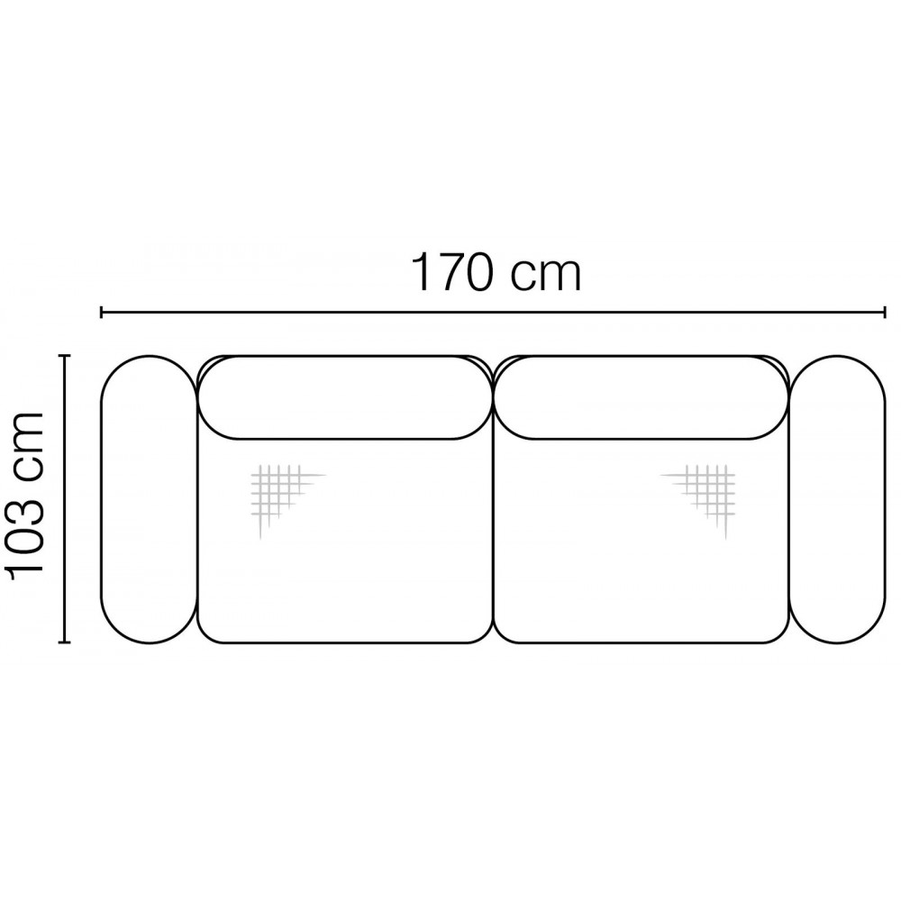Καναπές Piretta Διθέσιος