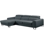 Γωνιακός καναπές Astiria-Anthraki-Lefko-Αριστερή