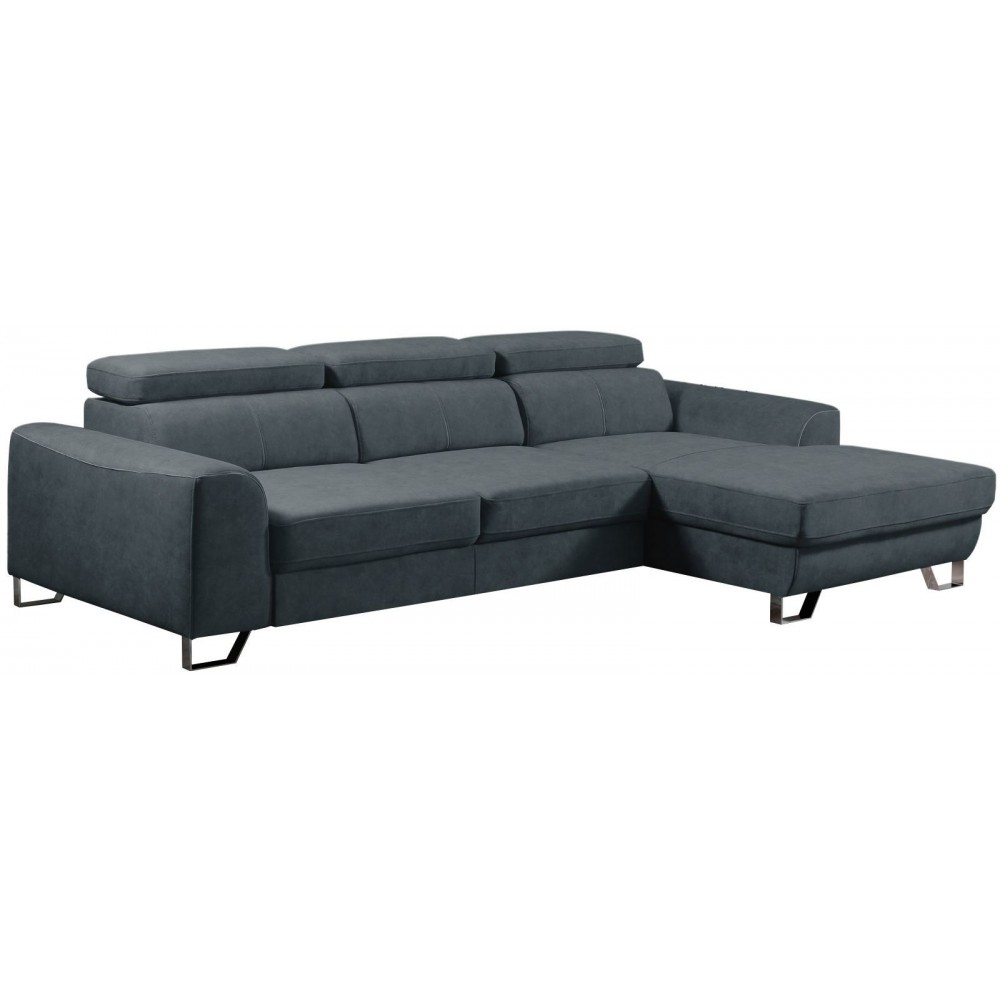 Γωνιακός καναπές Astiria-Anthraki-Lefko-Δεξιά