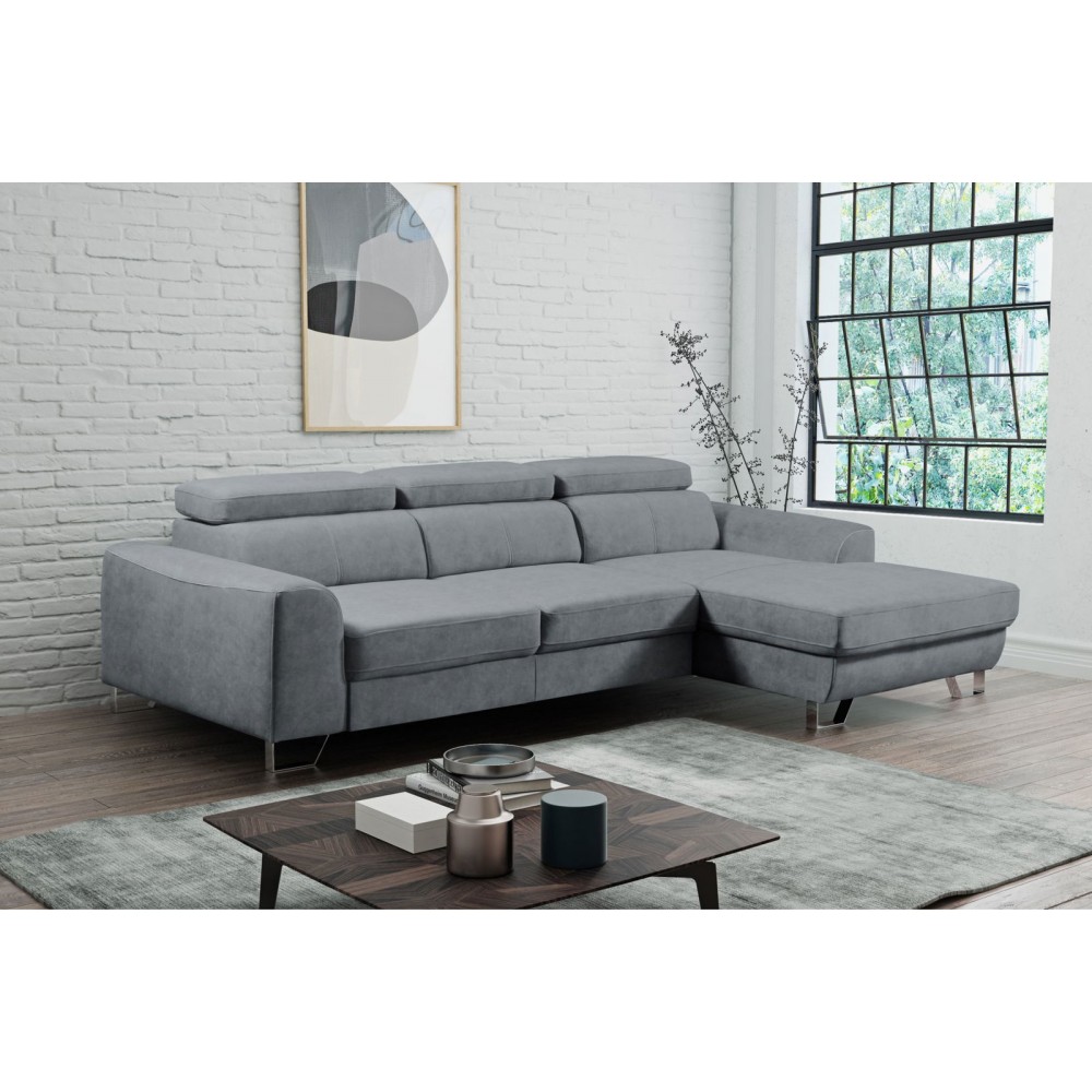 Γωνιακός καναπές Astiria-Gkri-Leuko-Δεξιά