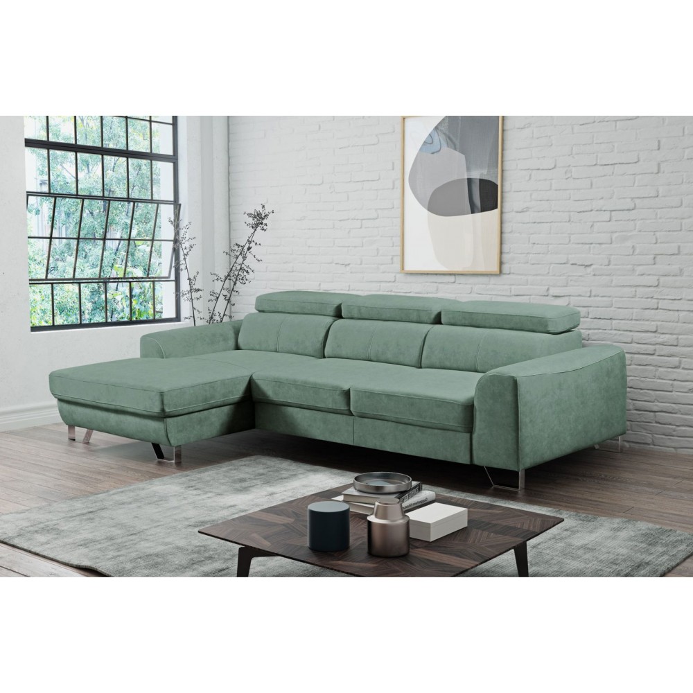 Γωνιακός καναπές Astiria-Fustiki-Leuko-Αριστερή