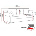 Καναπές - Κρεβάτι Olimpia-Mple