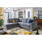 Γωνιακός καναπές Parma-Αριστερή-Gkri Skouro