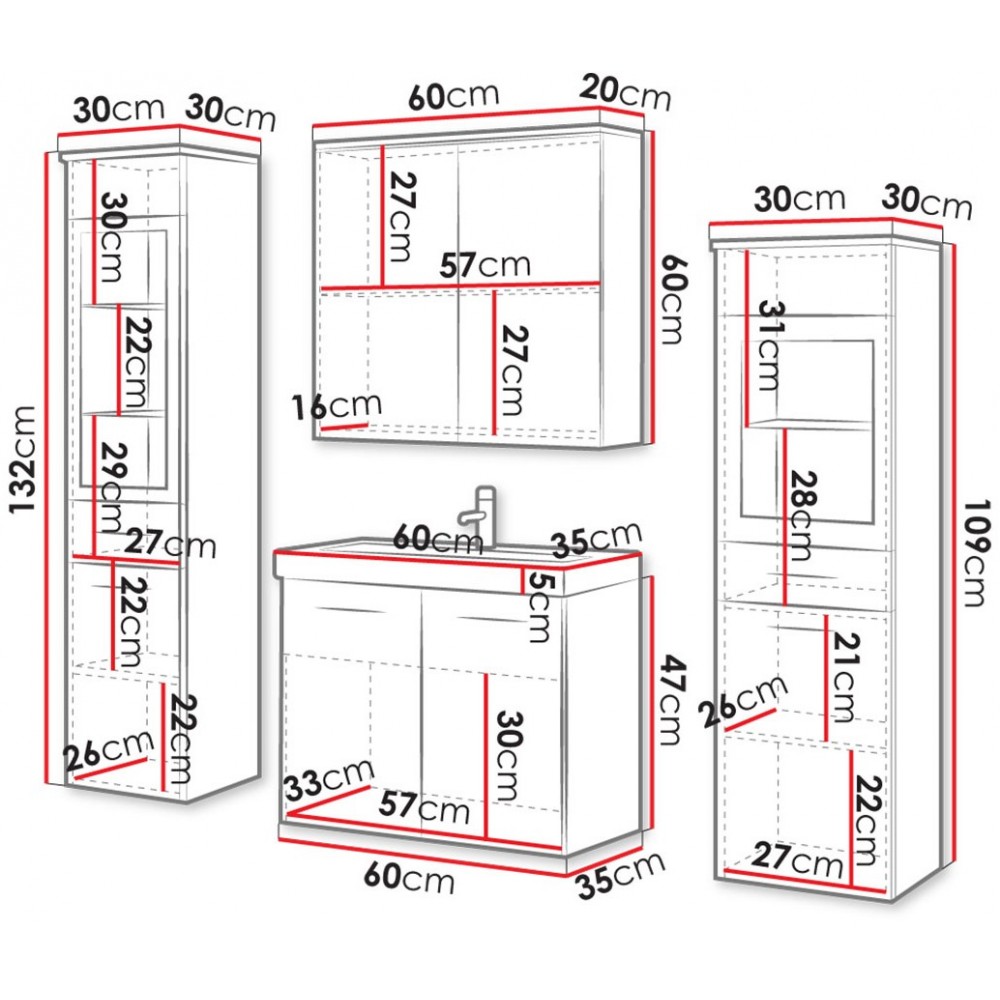 Σετ μπάνιου Madrit II-Drus