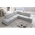 Γωνιακός καναπές Fred Eco LTHR-Leuko-Αριστερή