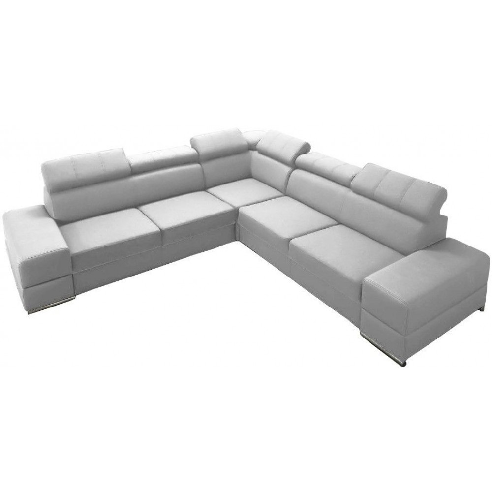 Γωνιακός καναπές Fred Eco LTHR-Leuko-Δεξιά