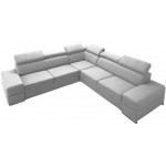 Γωνιακός καναπές Fred Eco LTHR-Leuko-Δεξιά