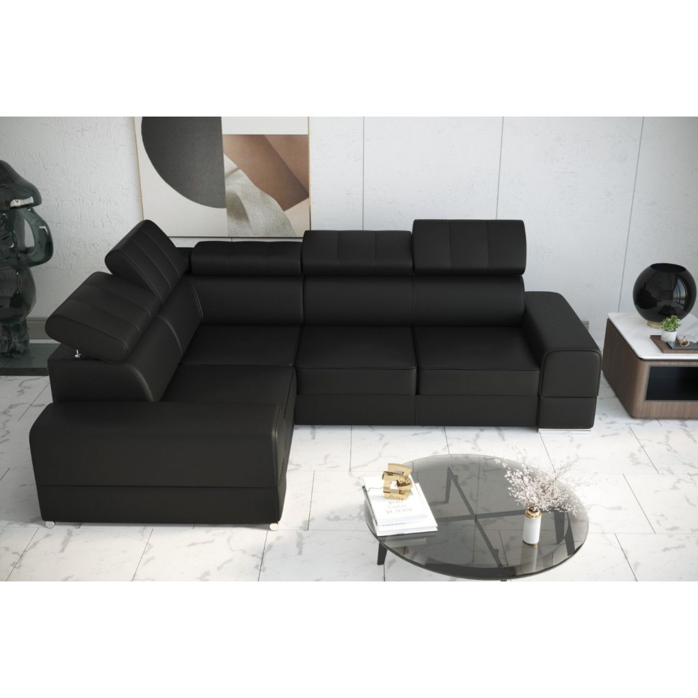 Γωνιακός καναπές Fred II Eco LTHR-Mauro-Αριστερή