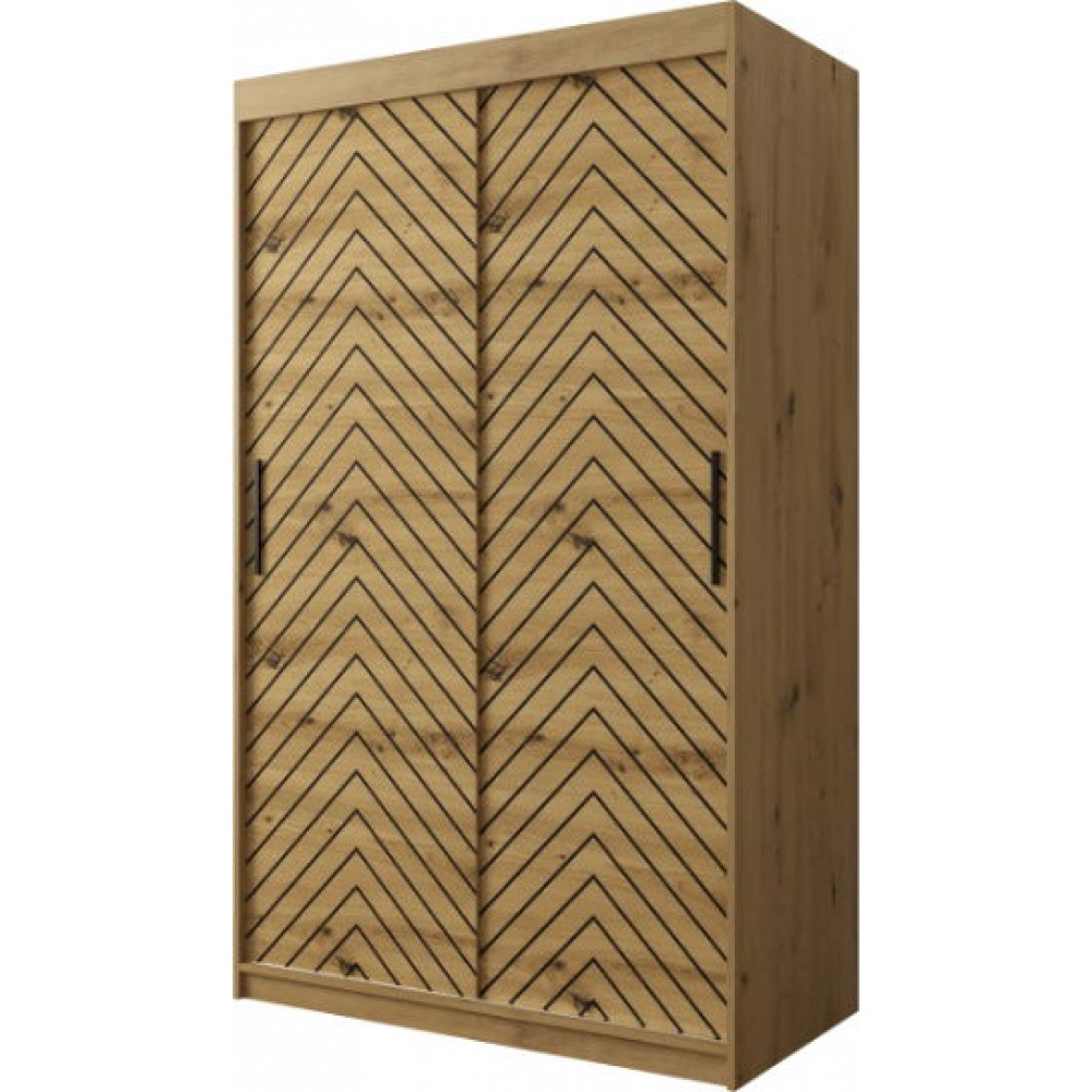 Ντουλάπα συρόμενη Jodelka-Artisan-Mauro-Μήκος: 120 εκ.