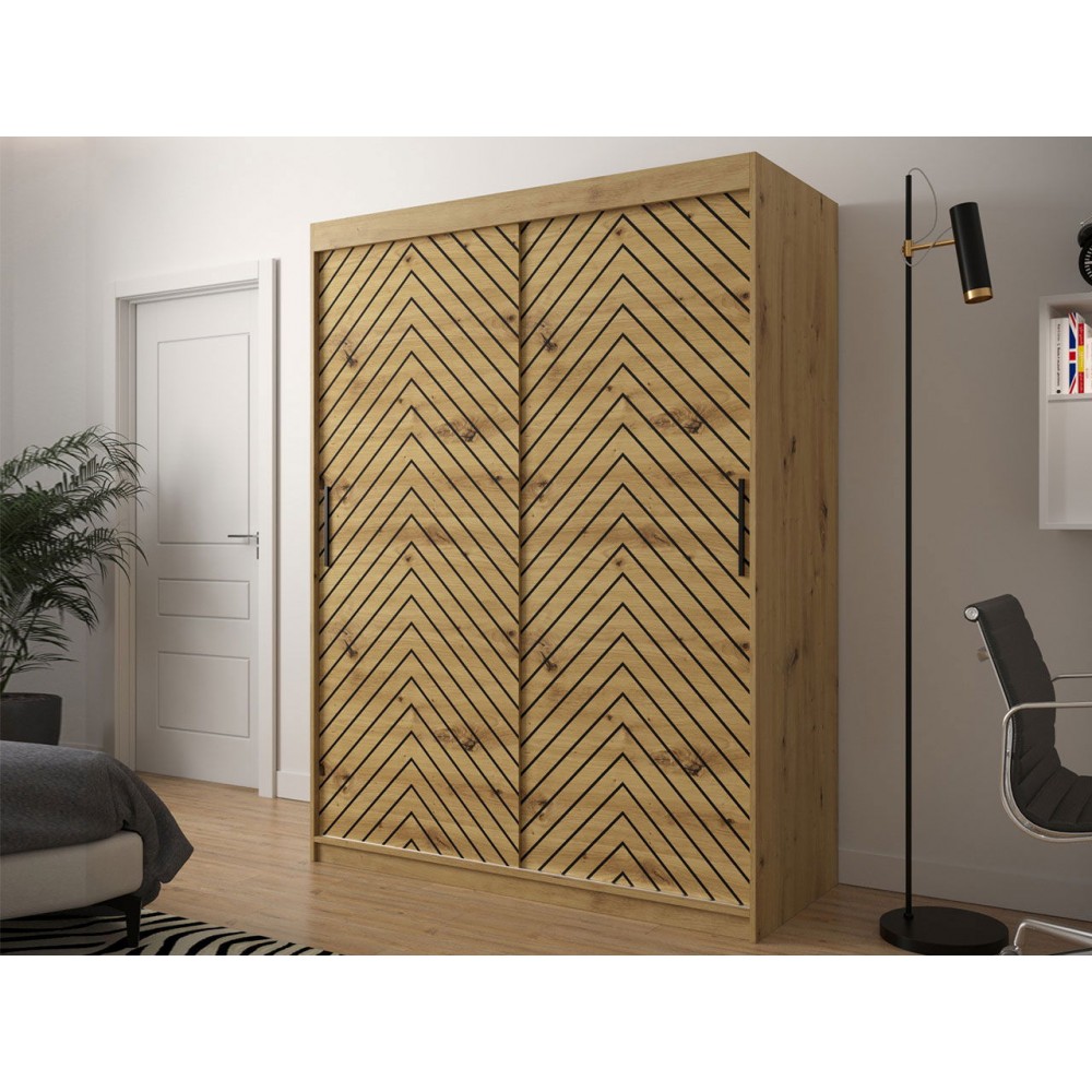 Ντουλάπα συρόμενη Jodelka-Artisan-Mauro-Μήκος: 150 εκ.