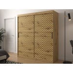 Ντουλάπα συρόμενη Jodelka-Artisan-Mauro-Μήκος: 180 εκ.