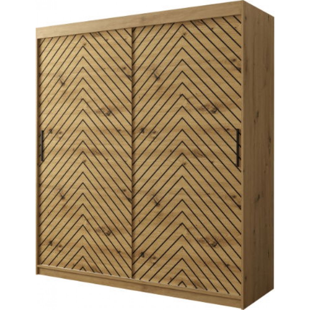 Ντουλάπα συρόμενη Jodelka-Artisan-Mauro-Μήκος: 180 εκ.