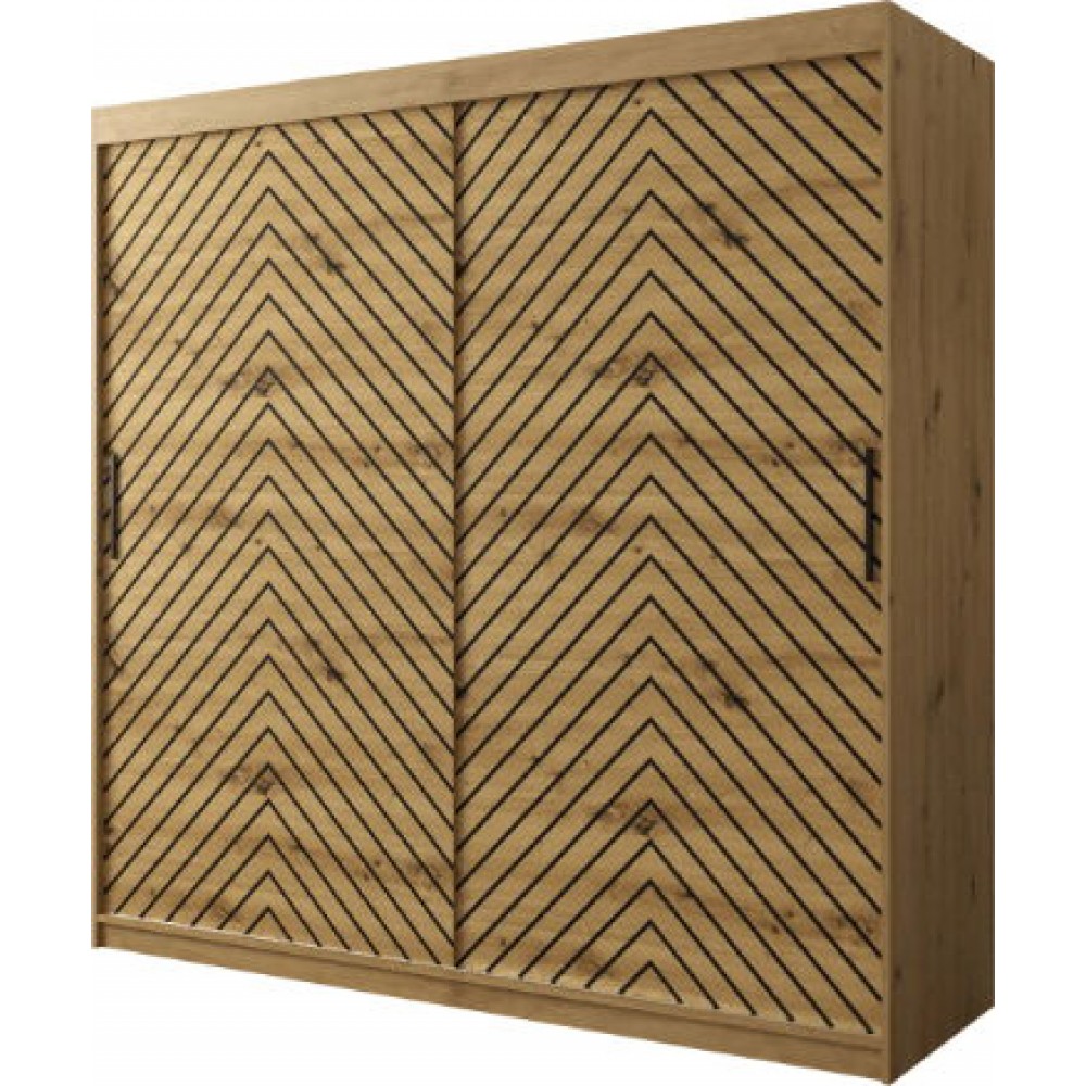 Ντουλάπα συρόμενη Jodelka-Artisan-Mauro-Μήκος: 200 εκ.