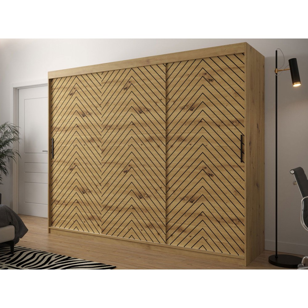 Ντουλάπα συρόμενη Jodelka-Artisan-Mauro-Μήκος: 250 εκ.