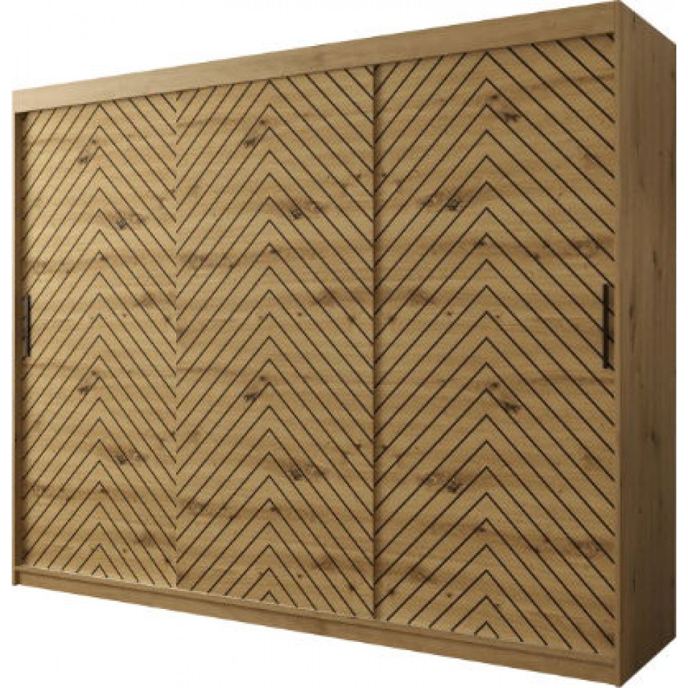 Ντουλάπα συρόμενη Jodelka-Artisan-Mauro-Μήκος: 250 εκ.