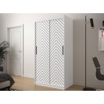 Ντουλάπα συρόμενη Jodelka-Leuko-Mauro-Μήκος: 100 εκ.