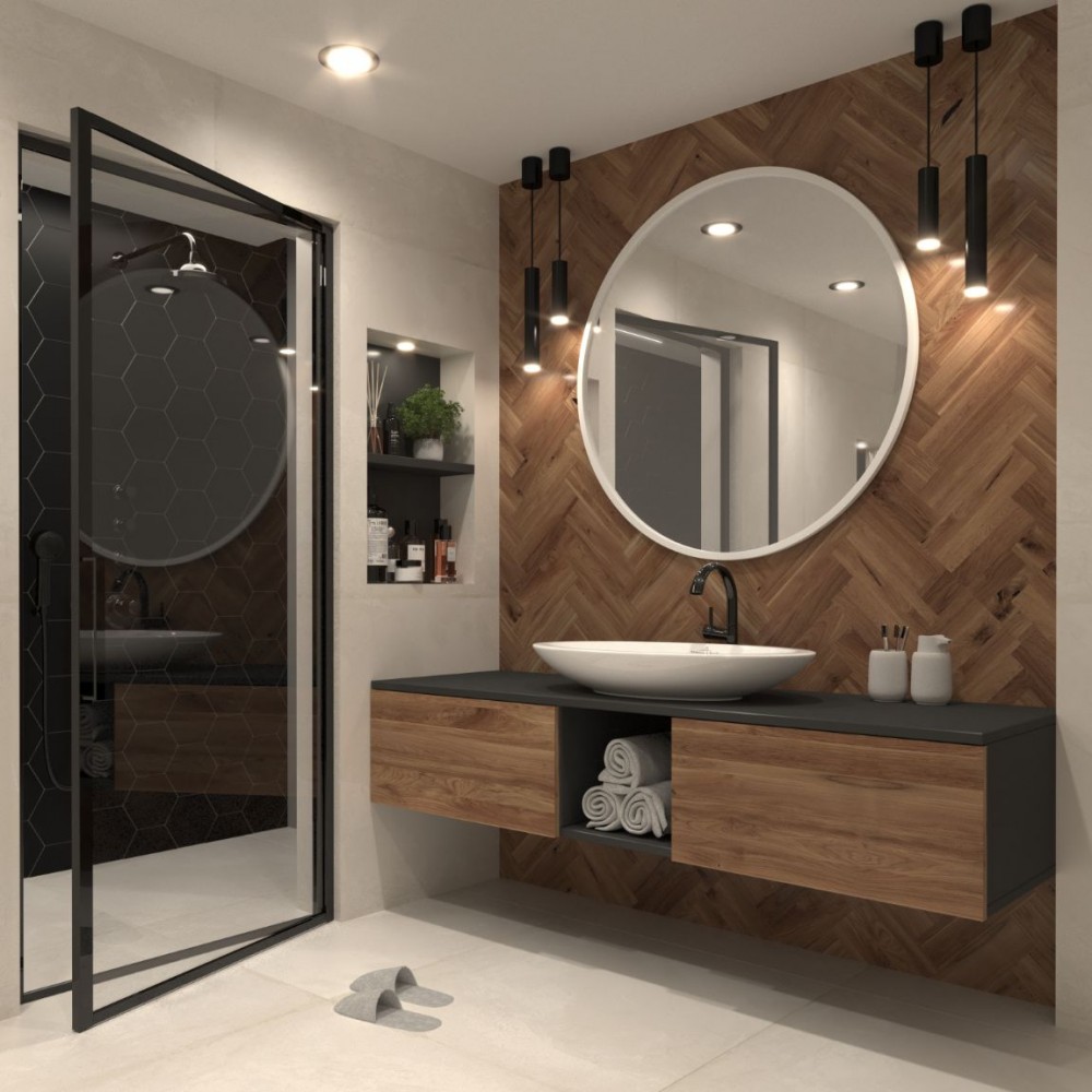 Καθρέπτης Grace-Leuko-Διάμετρος: 100 εκ.