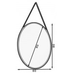 Καθρέπτης Grace II-Mauro-Διάμετρος 80εκ