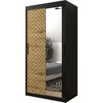 Ντουλάπα συρόμενη Jodelka με καθρέφτη-Mauro-Artisan-Μήκος: 100 εκ.