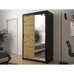 Ντουλάπα συρόμενη Jodelka με καθρέφτη-Mauro-Artisan--Μήκος: 120 εκ.