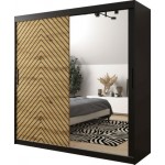 Ντουλάπα συρόμενη Jodelka με καθρέφτη-Mauro-Artisan-Μήκος: 200 εκ.