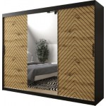 Ντουλάπα συρόμενη Jodelka με καθρέφτη-Mauro-Artisan-Μήκος: 250 εκ.