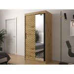 Ντουλάπα συρόμενη Jodelka με καθρέφτη-Artisan-Mauro-Μήκος: 100 εκ.