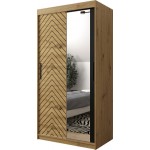 Ντουλάπα συρόμενη Jodelka με καθρέφτη-Artisan-Mauro-Μήκος: 100 εκ.