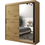 Ντουλάπα συρόμενη Jodelka με καθρέφτη-Artisan-Mauro--Μήκος: 180 εκ.