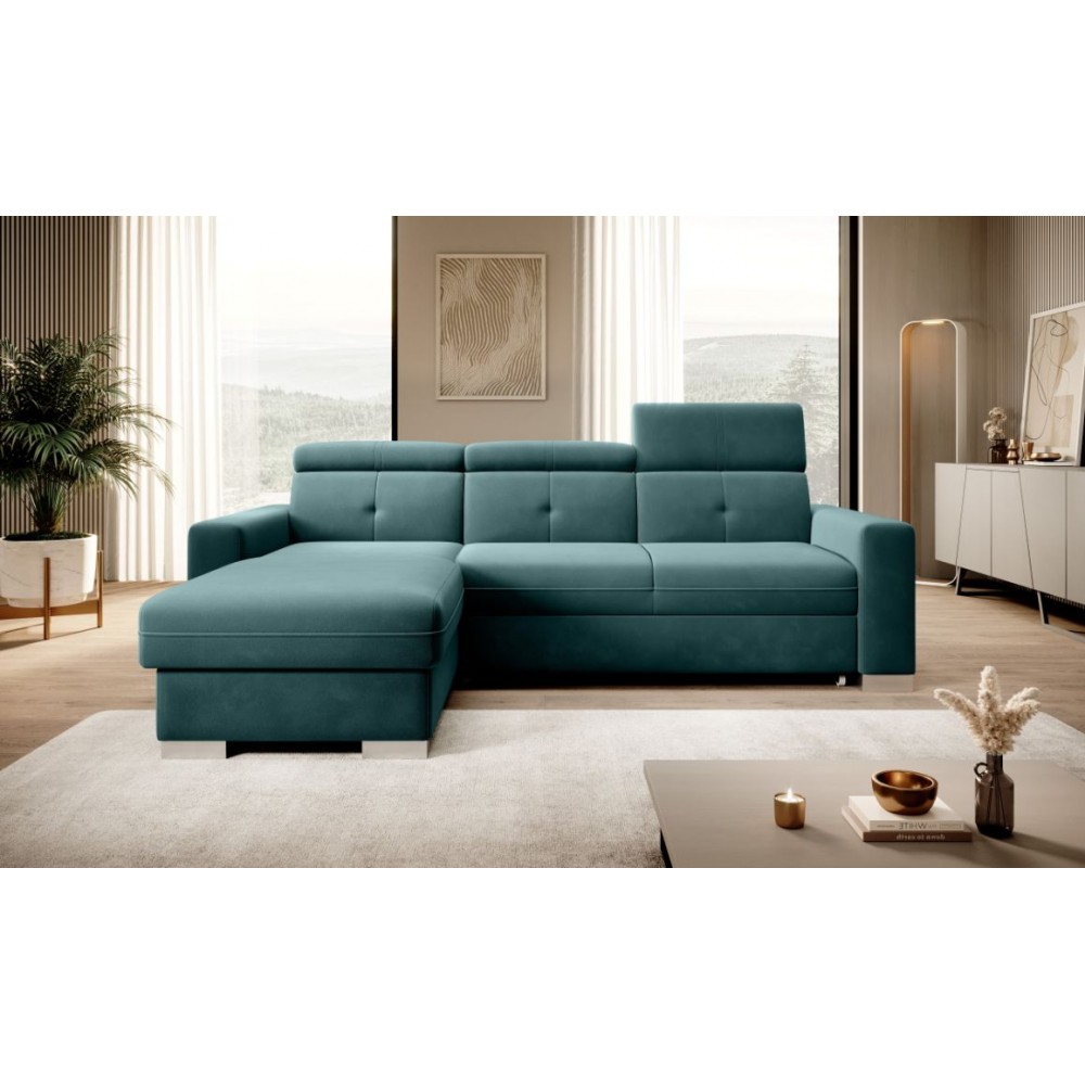 Γωνιακός Καναπές Fraseri-Petrol-Αριστερή